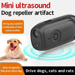 Tuzwa Ultrasonic Dog Repeller – Handheld High-Frequency Dog Deterrent with 10-Yard Range, Single-Button Control & Battery-Powered Portable Design
