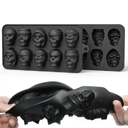Silicone Mold and Ice Cube Tray, Skull Ice Cube Trays and Silicone Baking Mold for Chocolate – image 6