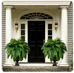 Tuzwa Artificial Fern Plant – UV-Resistant Faux Greenery with 18 Full Fronds, Bendable Stems for Indoor & Covered Outdoor Decor