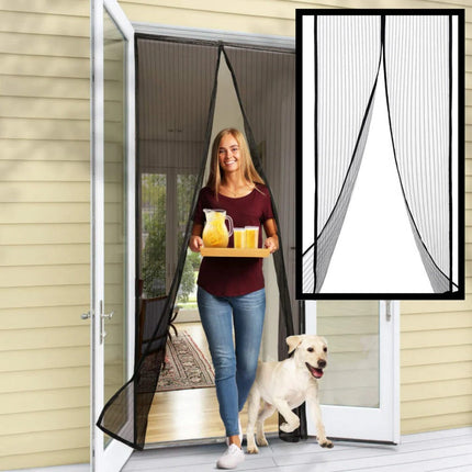 Magnetic Screen Door for Mosquito Net, Front Door Screen with Velcro Strips, Mosquito Screen Door Mesh for Insects