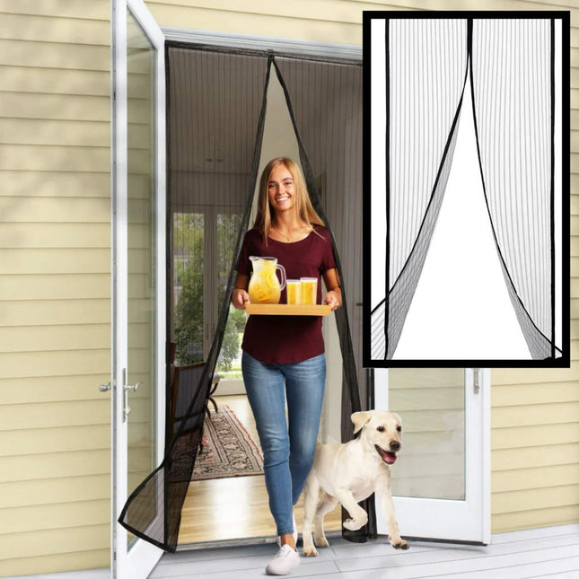 Magnetic Screen Door for Mosquito Net, Front Door Screen with Velcro Strips, Mosquito Screen Door Mesh for Insects