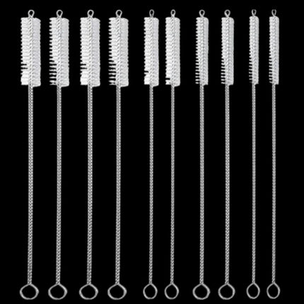 Bottle Brush Set of 10, Straw Cleaning Brush for Tumblers and Water Bottles