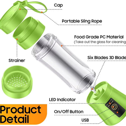 Smoothie Blender for Shakes and Juice, Personal Blender with 12 oz Travel Cup – image 6