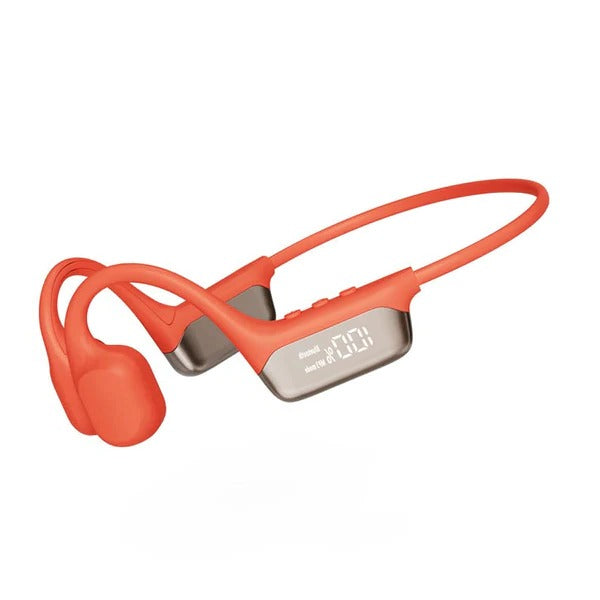 Tuzwa Bone Conduction Headphones – 32GB Swimming Headphones, Wireless 5.4 Open-Ear Sports Headset with Wraparound Fit