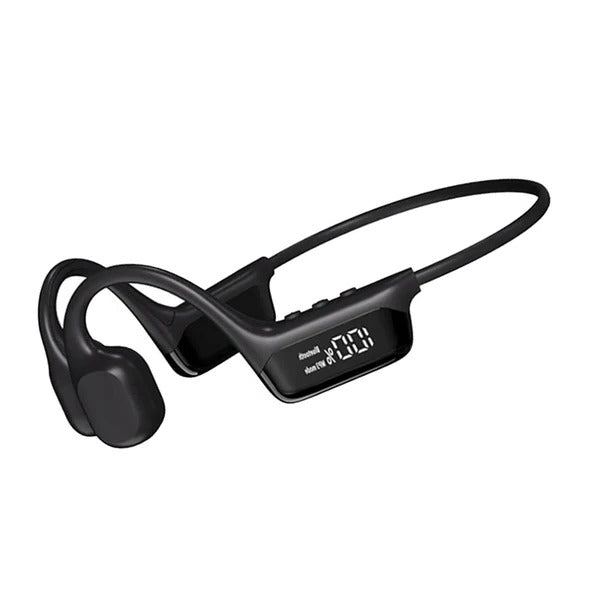 Tuzwa Bone Conduction Headphones – 32GB Swimming Headphones, Wireless 5.4 Open-Ear Sports Headset with Wraparound Fit
