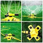 Lawn Sprinkler 360 Rotating, Grass Sprinkler with Adjustable Spray Angles, Water Sprinkler for Yard and Lawn Watering