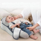 Infant Reflux Pillow with 15 Degree Incline, Infant Lounger for 0 to 12 Months with Head Support and Safety Belts