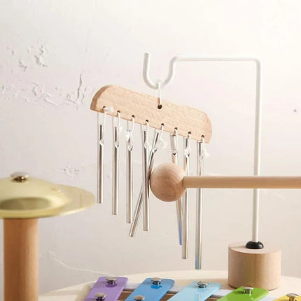 Kids Drum Set, Montessori Drum Kit with Wooden Xylophone Toy – image 5