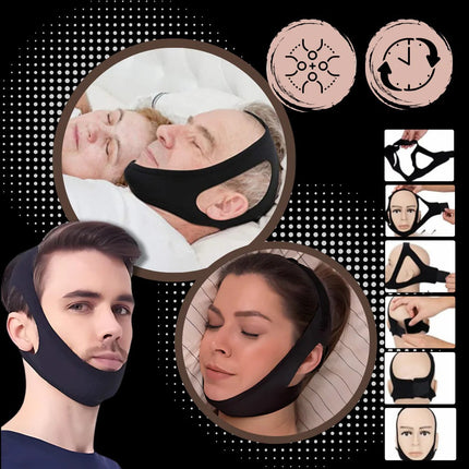 Chin Strap for Snoring, Snore Stopper Sleep Chin Strap for Back – image 7