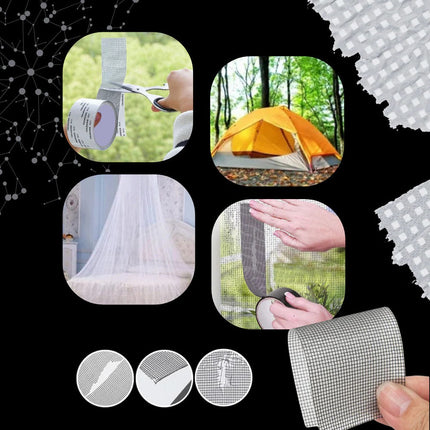 Window Screen Repair Patch, Waterproof Adhesive Mesh Patch for Pool Screens – image 7