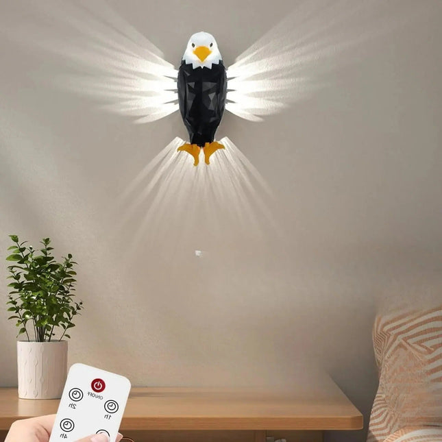 LED Wall Light, 3D Eagle Light for Living Room and Bedroom