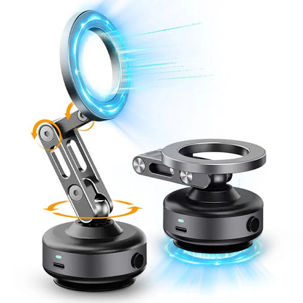 Magnetic Car Phone Holder, Suction Cup Phone Mount for Car Dashboard and Desk, 360 Degree Magnetic Phone Mount