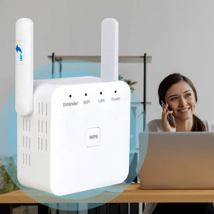 WiFi Booster, Plug in WiFi Extender for Home, WiFi Repeater with WPS for Dead Zones