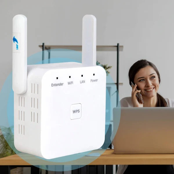 WiFi Booster, Plug in WiFi Extender for Home, WiFi Repeater with WPS for Dead Zones