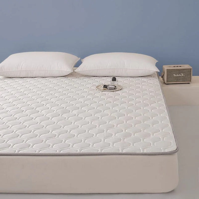Cooling Mattress Pad, Quilted Cooling Mattress Topper with Anti Slip Base