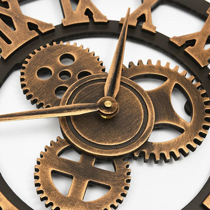 Industrial Wall Clock, Silent Gear Clock for Living Room – image 5