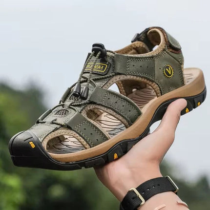 Mens Sandals, Waterproof Durable Sandals with Non Slip Sole for Outdoor and Travel