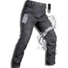 Cargo Pants for Men, Fleece Lined Insulated Winter Hiking Pants, Water Repellent Mens Work Pants with 10 Pockets
