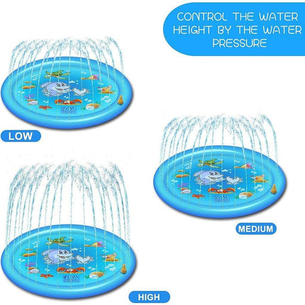 Splash Pad 68 Inch Inflatable Water Play Mat, Outdoor Water Toy for Yards – image 9