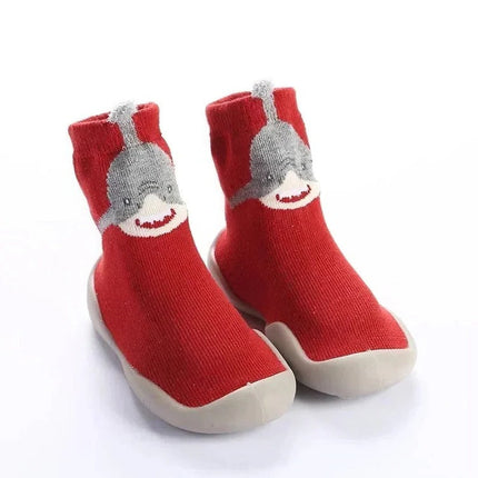 Infant Shoe Socks, Slip On Indoor Shoes with Animal Designs – image 5