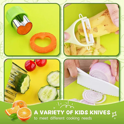 Cooking Tool Set for Kids, 6 Piece Junior Cooking Tools for Cutting and Peeling – image 6