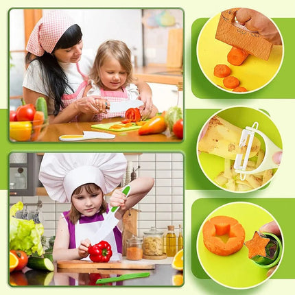 Cooking Tool Set for Kids, Kids Kitchen Tools for Soft Foods – image 5