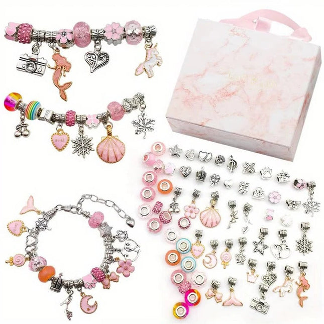 Bracelet Making Kit, Jewelry Making Supplies with Large Hole Beads and String