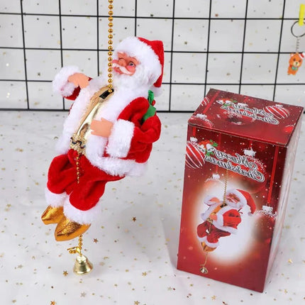 Christmas Toy Climbing Santa on Ladder with Lights and Sound, Indoor Christmas Decorations – image 18
