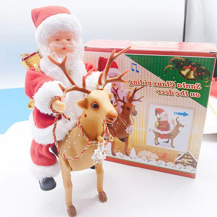 Christmas Toy Climbing Santa on Ladder with Lights and Sound, Indoor Christmas Decorations – image 14