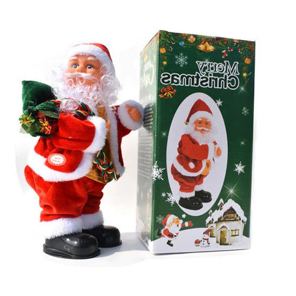 Christmas Toy Climbing Santa on Ladder with Lights and Sound, Santa Christmas Mantel Decor – image 11