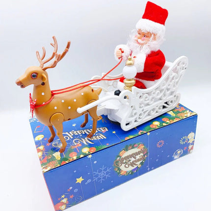 Christmas Toy Climbing Santa on Ladder with Lights and Sound, Indoor Christmas Decorations – image 6