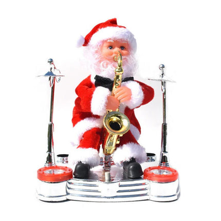 Christmas Toy Climbing Santa on Ladder with Lights and Sound, Indoor Christmas Decorations – image 4