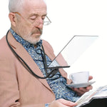 Tuzwa Hands-Free Magnifying Glass – Adjustable Flexible Neck Reading Magnifier for Close-Up Viewing, Lightweight 0.44 lb Design