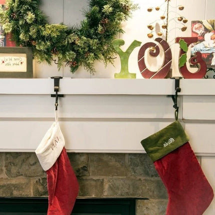 Stocking Holders, Stocking Hangers with Garland Hanger for Fireplace Mantle Decor – image 5