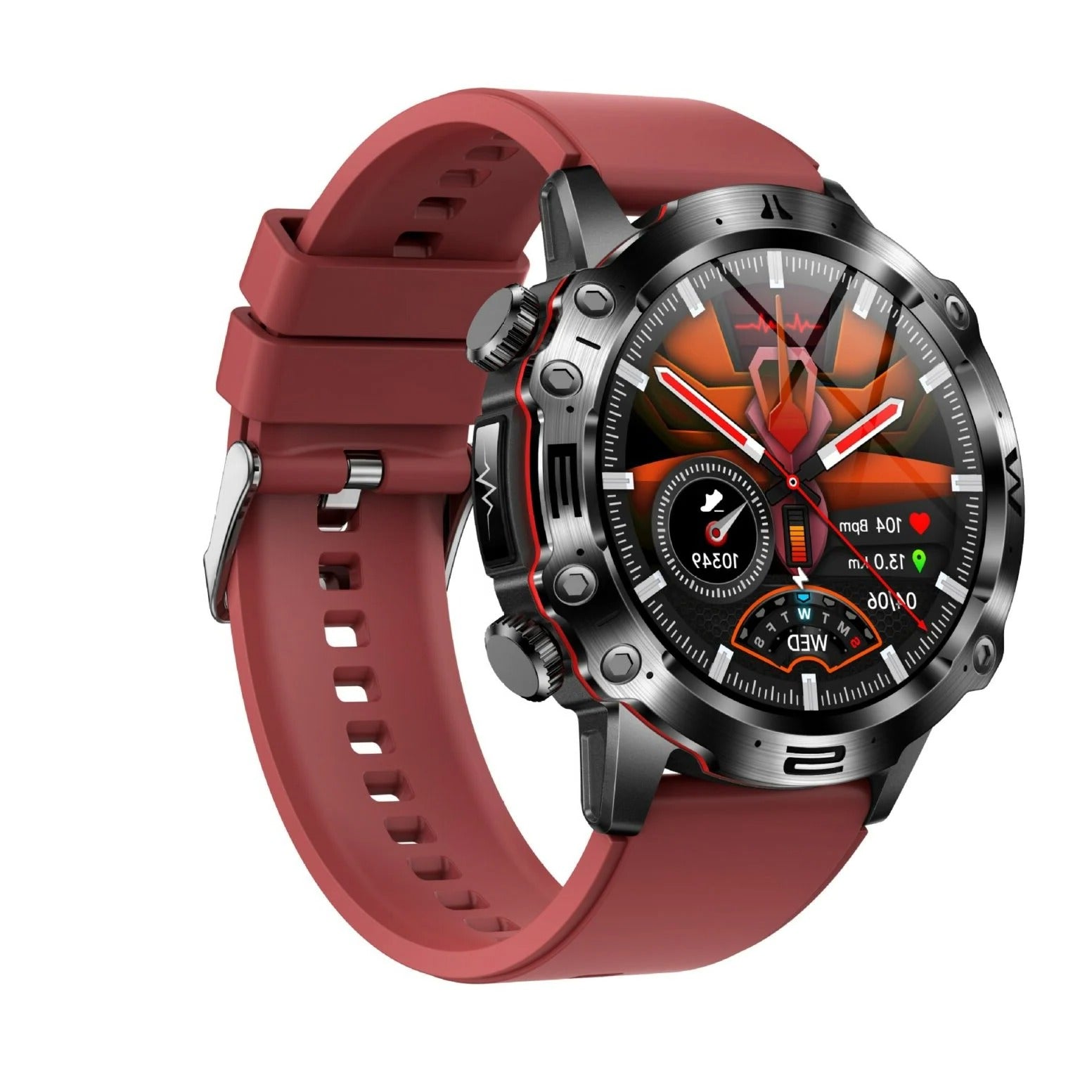 Tuzwa Smartwatch with Bluetooth Calling – Fitness Activity Tracker with Sleep Timing, Temperature Trends, Touchscreen & Adjustable Strap