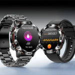Tuzwa Smartwatch with Bluetooth Calling – Fitness Activity Tracker with Sleep Timing, Temperature Trends, Touchscreen & Adjustable Strap