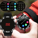 Tuzwa Smartwatch with Bluetooth Calling – Fitness Activity Tracker with Sleep Timing, Temperature Trends, Touchscreen & Adjustable Strap