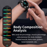 Tuzwa Smartwatch with Bluetooth Calling – Fitness Activity Tracker with Sleep Timing, Temperature Trends, Touchscreen & Adjustable Strap