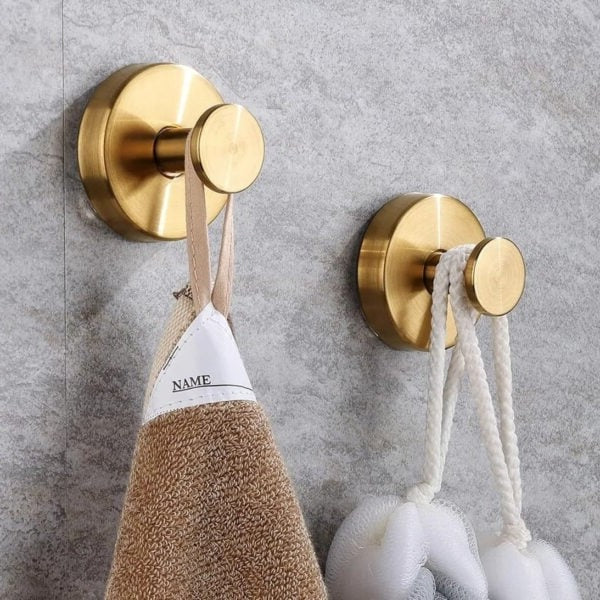 Suction Cup Hooks for Glass, Mirror and Tile, Twist Lock Suction Cup Wall Hooks 2 Pack Holds 10 lb, No Drilling