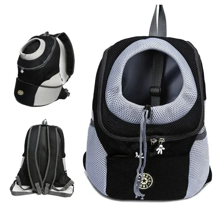 Tuzwa Pet Carrier Backpack – Ventilated Small Pet Travel Backpack with Adjustable Straps, Stable Base, Safety Hook & Dual Side Pockets