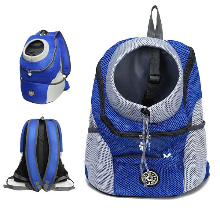 Tuzwa Pet Carrier Backpack – Ventilated Small Pet Travel Backpack with Adjustable Straps, Stable Base, Safety Hook & Dual Side Pockets