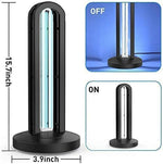 Tuzwa UV Room Lamp – Remote Control Ultraviolet Exposure Light with Timed Operation, Plug-In Power & Approx. 400 Sq Ft Coverage