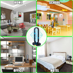 Tuzwa UV Room Lamp – Remote Control Ultraviolet Exposure Light with Timed Operation, Plug-In Power & Approx. 400 Sq Ft Coverage