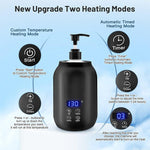 Tuzwa Electric Massage Oil Warmer – Adjustable 86–149°F Temperature, 360° Heating, Digital Touch Display & 1–24H Timer