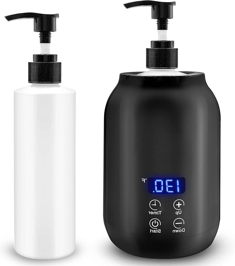 Tuzwa Electric Massage Oil Warmer – Adjustable 86–149°F Temperature, 360° Heating, Digital Touch Display & 1–24H Timer