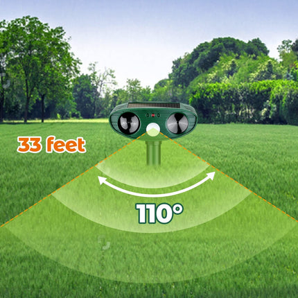 Bird Deterrent for Wood Siding, Solar Woodpecker Deterrent for House and Garden – image 5