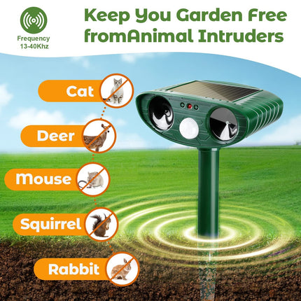 Bird Deterrent for Wood Siding, Solar Woodpecker Deterrent for House and Garden