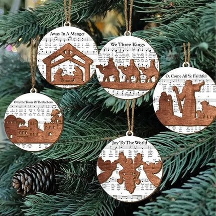 Nativity Music Sheet Christmas Tree Ornament – image 7