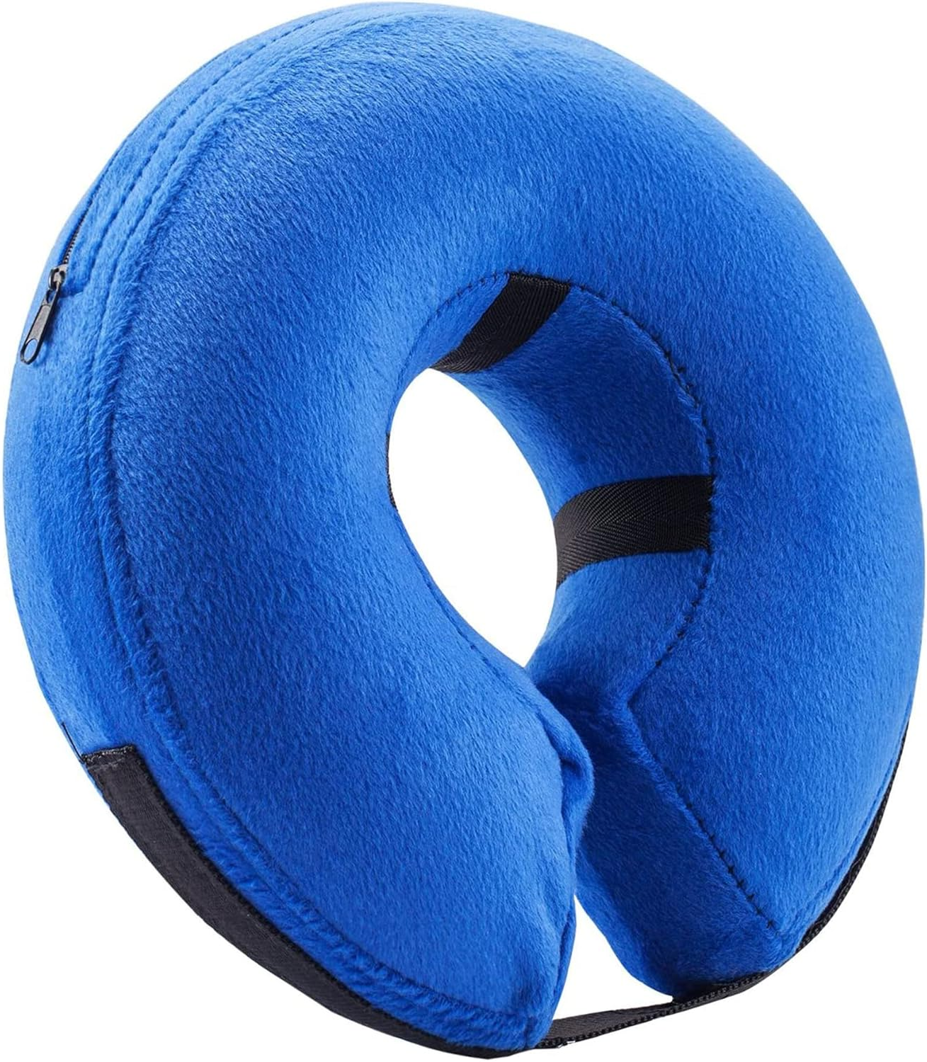 TUZWA Inflatable Dog Cone Collar for Recovery, Soft Adjustable Pet E-Collar for Dogs & Cats, Air Valve, Inner Loop, Easy Feeding
