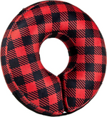 TUZWA Inflatable Dog Cone Collar for Recovery, Soft Adjustable Pet E-Collar for Dogs & Cats, Air Valve, Inner Loop, Easy Feeding